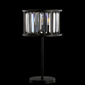 Bevin 21.5" Metal/Crystal LED Table Lamp - JONATHAN Y